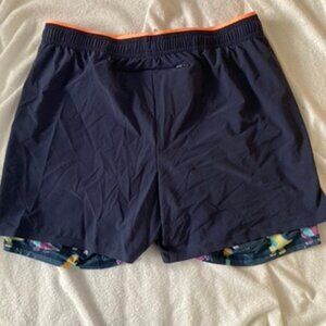Chubbies Men’s Swim Shorts Large 5.5” Inseam Navy Dino Liner